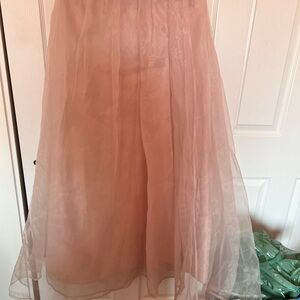 Elegant Pink Tulle Skirt